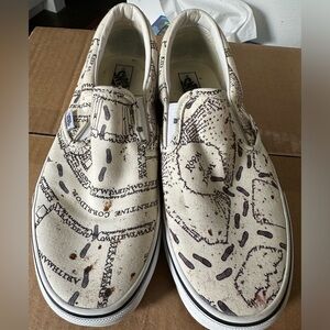 Harry Potter Marauders Map Vans Size 9.5W/8M